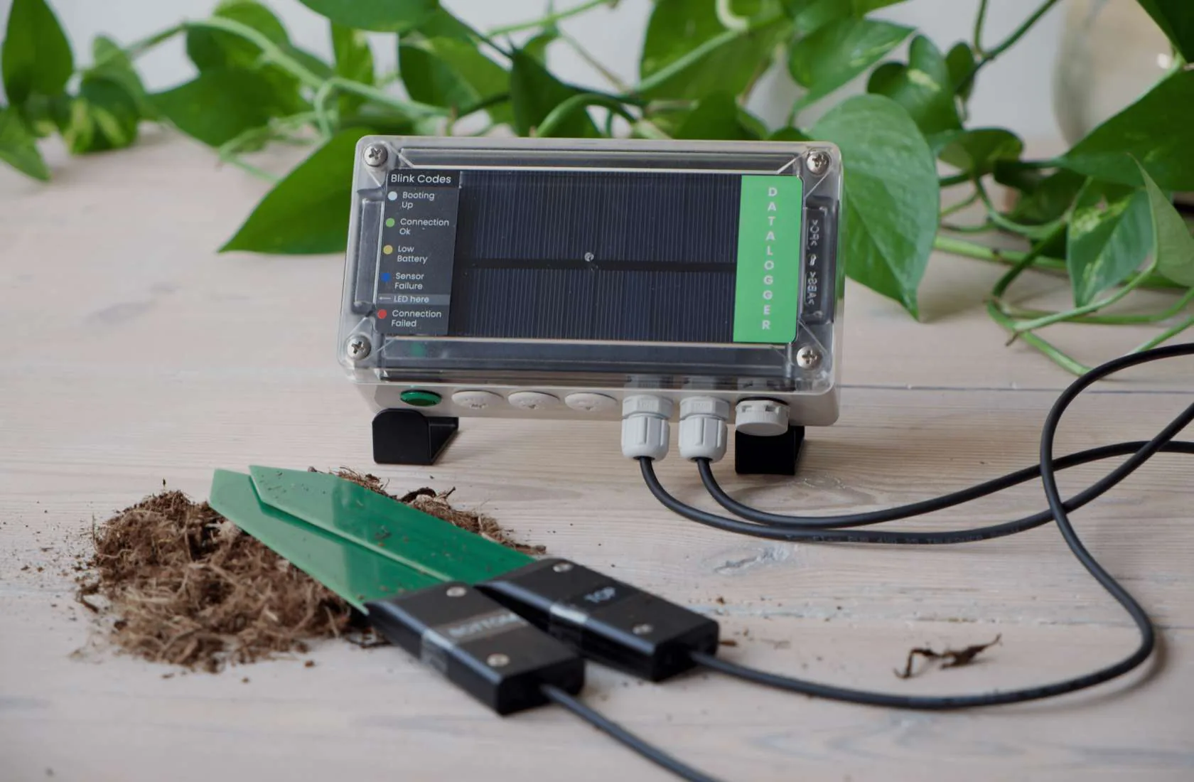 The SoilSense soil moisture sensor system in the field